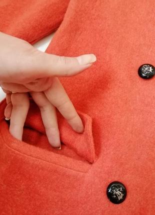 Вовняний піджак блейзер туреччина цегляного кольору4 фото