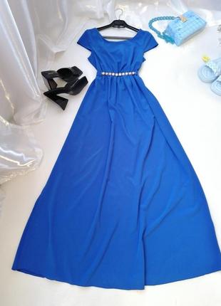 Сукня довга з легкої струминної тканини1 фото