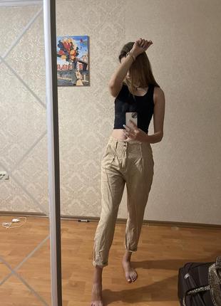 Летние льняные брюки