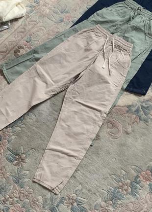 Комплект штанів для хлопчика брендові нові класичні брюки zara  штани льон літні осінні спортивні бежеві сині чорні зелені хакі овертайм3 фото