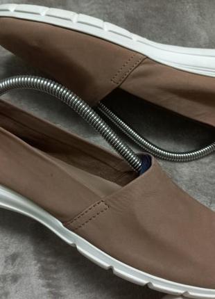Туфли мокасины фирменные кожа жен. 40р. clarks brriz италии
