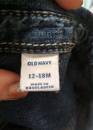 Стильна джинсова сорочка рубашка old navy для хлопчика3 фото