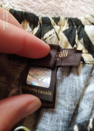 Брюки льон roberto cavalli3 фото