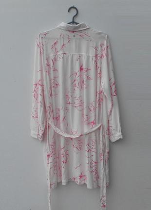Платье рубашка с длинным рукавом из вискозы2 фото