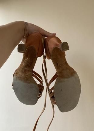 Кожаные женские бальные туфли3 фото
