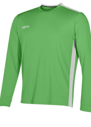 Лонгслів mitre proflow футболка ігрова юніорська longsleeve зелений з білим розмір s6 фото