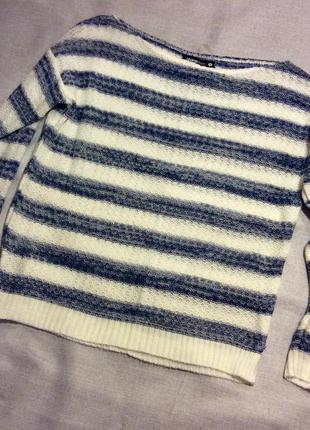 Полосатый свитер джемпер оверсайз shana, размер xs-s