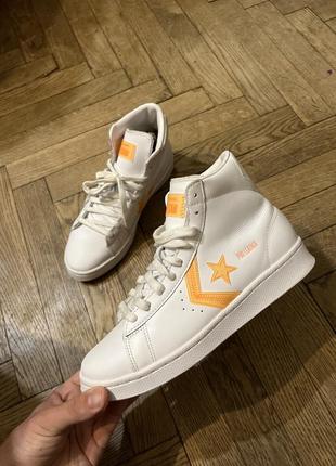 Кроссовки кеды кожа натуральная converse оригинал размер 38 24,5 см новые