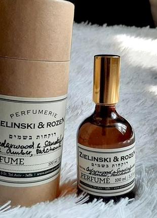 Zielinski & rozen cedarwood & sandalwood & amber, patchouli💥оригінал розпив аромату