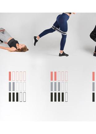 Лента - эспандер для фитнеса текстиль corength (сильное сопротивление) тренировка...