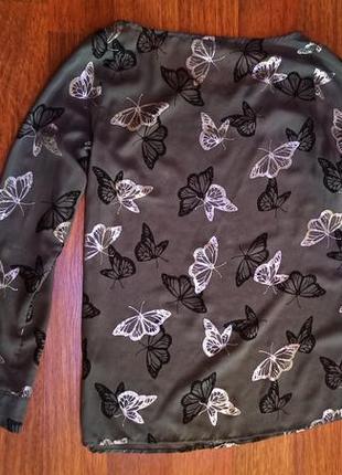 Потрясающая блузка с бабочками4 фото