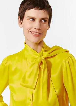 Сатинова блуза zara s-m