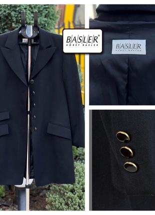 Basler німеччина якісний оригінальний подовжений піджак блейзер двубортний m-l1 фото
