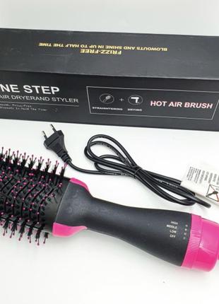 Фен щетка расческа 3в1 one step hair dryer 1000 вт 3 режима выпрямитель для укладки волос стайлер с функцией ионизации8 фото