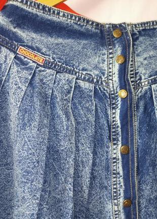 Легкая джинсовые юбка ,варёнка ,пояс на резинке,50-58разм.4 фото