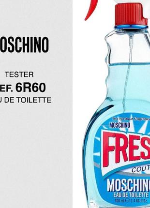 Оригинальный moschino fresh couture 100 ml tester (москино фреш уголюр ) туалетная вода