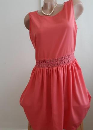 Розовое коктельное платье в стиле "барби", размер m/l8 фото