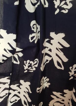 Винтажный халат кимоно тёмно синий7 фото