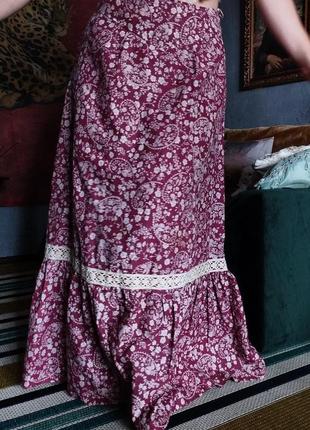 Винтажная юбка в австрийском стиле6 фото