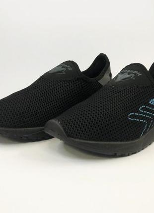 Тонкі кросівки чоловічі із сітки 41 розмір. літні кросівки сітка. модель 56266. колір: чорний4 фото