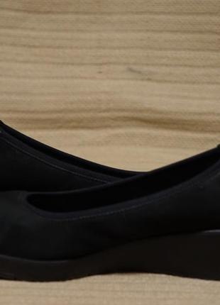 Элегантные мягчайшие черные кожаные туфли - лодочки medicus германия 37 р.4 фото