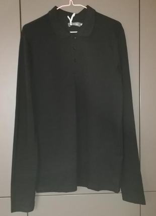 Трикотажне поло  піке для чоловіка, колір чорний, лонгслів, футболка фаберлік, faberlic5 фото