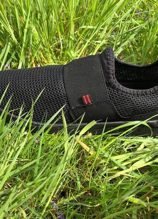 Кросівки чоловічі сітка 45 розмір | чоловічі кросівки літо чорні. модель 11526. колір: чорний6 фото