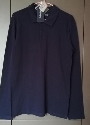 Мужское трикотажное поло, темно-синий цвет, лонгслив, тениска, фаберлик, faberlic4 фото