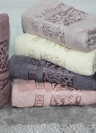 Бамбуковые полотенца cestepe bamboo delux damask silk турция