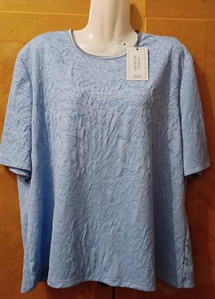 Брендовая новая эластичная блуза футболка р.22-24 от honor millburn (. ewm )