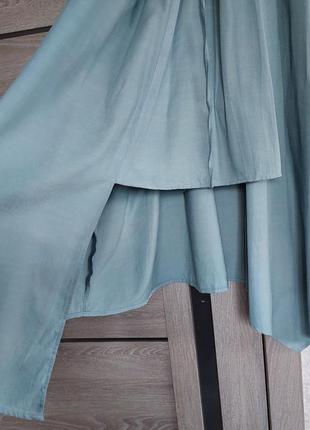 Голубое платье-миди 🔹а-ля крестьянка🔹shein(38-40 размер)6 фото