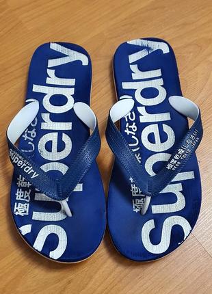 Шлепки вьетнамки superdry 44,5р.29см2 фото