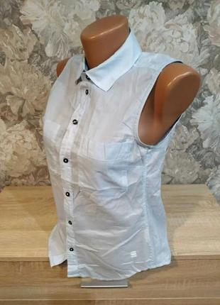 G-star raw женская блузка рубашка размер xs белого цвета5 фото