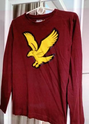 Брендовий 100% бавовна  лонгслів  lyle scott
