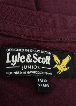 Брендовый 100% хлопок лонгслив lyle scott 4