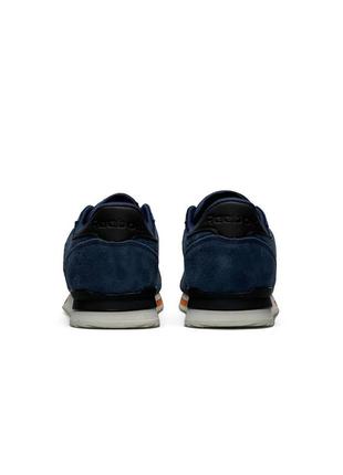 Чоловічі кросівки reebok classic dark blue white5 фото