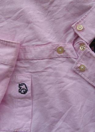 Розовая рубашка сорочка с длинным рукавом rhino3 фото