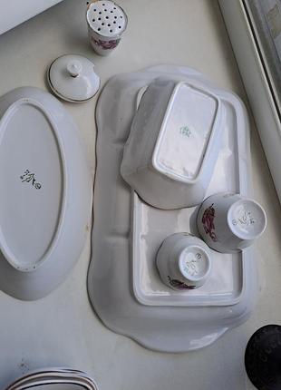 Винтажный столовый фарфоровый сервиз коростень ссср