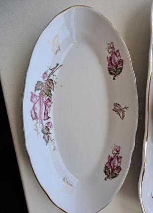 Винтажный столовый фарфоровый сервиз коростень ссср