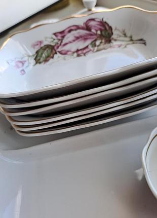 Винтажный столовый фарфоровый сервиз коростень ссср