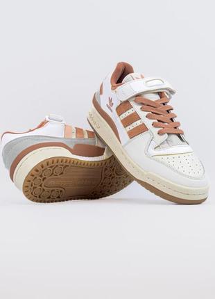 Мужские кроссовки adidas forum 84 low cream orange / smb