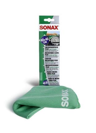 Автомобильная салфетка sonax 40х40 см microfibre cloth plus (416500) - топ продаж!1 фото