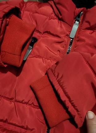 Красная демисезонная курточка куртка matalan на 2-3 года5 фото