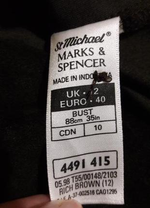 Темно-коричневая рубашка из спандекса8 фото