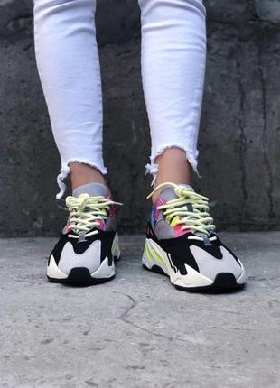 Мужские adidas yeezy boost 700 runner pink кроссовки адидас изи беговые демисезонные, кросівки адідас ізі 7006 фото