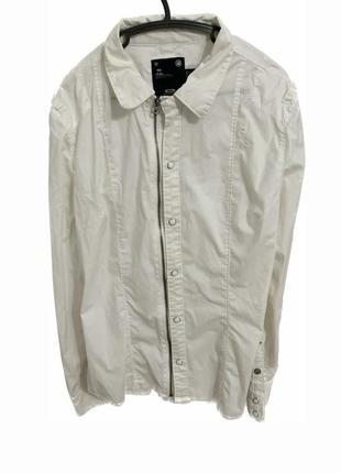Белая блуза рубашка с пуговицами в стиле ann demeulemeester rick owens