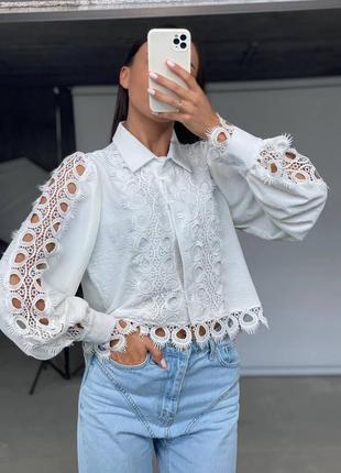 Сорочка з мереживом