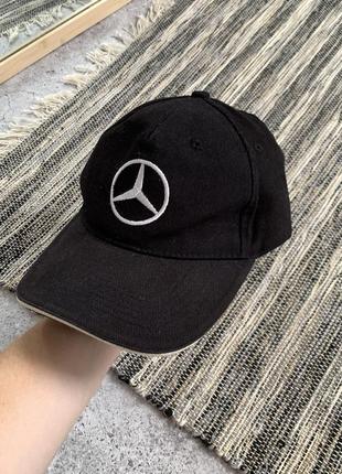 Vintage mercedes benz racing cap вінтаж чоловіча кепка бейсболка чорна мерседес автомобільна мерч