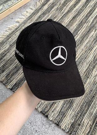 Vintage mercedes benz racing cap винтаж мужская кепка бейсболка черная мерседес автомобильная мерч2 фото