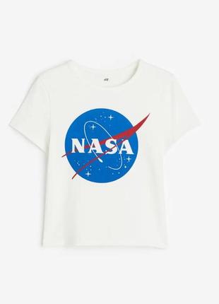 Футболка nasa від h&m на 128-164 см